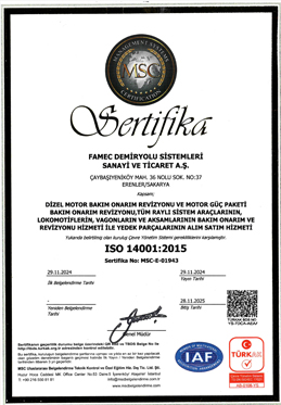 FAMEC Railway Systems Ind. and Trade Co. 